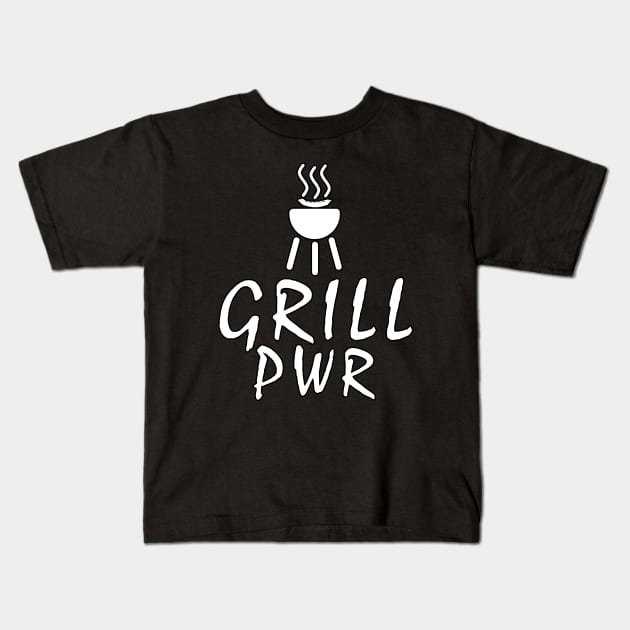 Grill Pwr Kids T-Shirt by Mamon